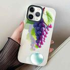 For iPhone 11 Pro Grape Pattern PC Hybrid TPU Phone Case(White) - 1