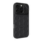 For iPhone 16 Pro Max Lens Frame Holder MagSafe PC Hybrid TPU Phone Case(Black) - 2