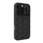 For iPhone 16 Pro Lens Frame Holder MagSafe PC Hybrid TPU Phone Case(Black) - 2
