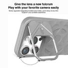 For iPhone 16 Pro Lens Frame Holder MagSafe PC Hybrid TPU Phone Case(Desert Gold) - 3