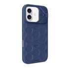 For iPhone 16 Plus Lens Frame Holder MagSafe PC Hybrid TPU Phone Case(Royal Blue) - 2