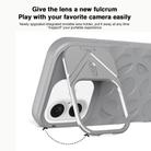 For iPhone 16 Plus Lens Frame Holder MagSafe PC Hybrid TPU Phone Case(Royal Blue) - 3