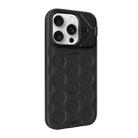 For iPhone 15 Pro Max Lens Frame Holder MagSafe PC Hybrid TPU Phone Case(Black) - 2
