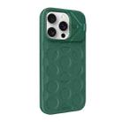 For iPhone 15 Pro Max Lens Frame Holder MagSafe PC Hybrid TPU Phone Case(Deep Green) - 2