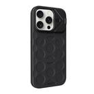 For iPhone 15 Pro Lens Frame Holder MagSafe PC Hybrid TPU Phone Case(Black) - 2