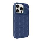 For iPhone 15 Pro Lens Frame Holder MagSafe PC Hybrid TPU Phone Case(Royal Blue) - 2