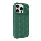 For iPhone 15 Pro Lens Frame Holder MagSafe PC Hybrid TPU Phone Case(Deep Green) - 2