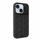 For iPhone 15 Plus Lens Frame Holder MagSafe PC Hybrid TPU Phone Case(Black) - 2