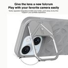 For iPhone 15 Plus Lens Frame Holder MagSafe PC Hybrid TPU Phone Case(Royal Blue) - 3