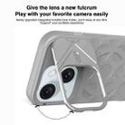 For iPhone 15 Lens Frame Holder MagSafe PC Hybrid TPU Phone Case(Royal Blue) - 3