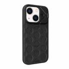 For iPhone 14 Plus Lens Frame Holder MagSafe PC Hybrid TPU Phone Case(Black) - 2