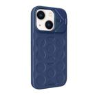 For iPhone 14 Plus Lens Frame Holder MagSafe PC Hybrid TPU Phone Case(Royal Blue) - 2