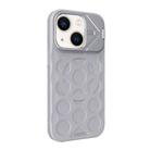 For iPhone 14 Plus Lens Frame Holder MagSafe PC Hybrid TPU Phone Case(Titanium Gray) - 2