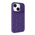 For iPhone 14 Lens Frame Holder MagSafe PC Hybrid TPU Phone Case(Purple) - 2