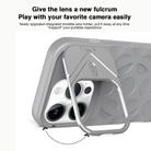 For iPhone 14 Pro Lens Frame Holder MagSafe PC Hybrid TPU Phone Case(Desert Gold) - 3