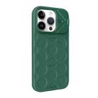 For iPhone 14 Pro Max Lens Frame Holder MagSafe PC Hybrid TPU Phone Case(Deep Green) - 2