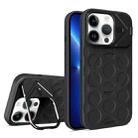 For iPhone 13 Pro Lens Frame Holder MagSafe PC Hybrid TPU Phone Case(Black) - 1
