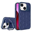 For iPhone 13 Lens Frame Holder MagSafe PC Hybrid TPU Phone Case(Royal Blue) - 1