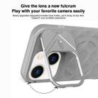 For iPhone 13 Lens Frame Holder MagSafe PC Hybrid TPU Phone Case(Royal Blue) - 3