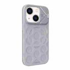 For iPhone 13 Lens Frame Holder MagSafe PC Hybrid TPU Phone Case(Titanium Gray) - 2