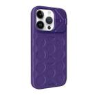 For iPhone 12 Pro Lens Frame Holder MagSafe PC Hybrid TPU Phone Case(Purple) - 2