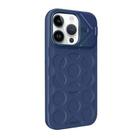 For iPhone 12 Pro Max Lens Frame Holder MagSafe PC Hybrid TPU Phone Case(Royal Blue) - 2