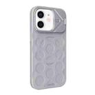 For iPhone 12 Lens Frame Holder MagSafe PC Hybrid TPU Phone Case(Titanium Gray) - 2