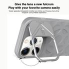 For iPhone 11 Pro Max Lens Frame Holder MagSafe PC Hybrid TPU Phone Case(Royal Blue) - 3
