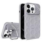 For iPhone 11 Pro Max Lens Frame Holder MagSafe PC Hybrid TPU Phone Case(Titanium Gray) - 1