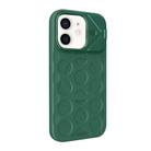 For iPhone 11 Lens Frame Holder MagSafe PC Hybrid TPU Phone Case(Deep Green) - 2