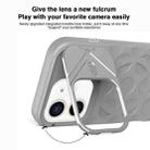 For iPhone 11 Lens Frame Holder MagSafe PC Hybrid TPU Phone Case(Purple) - 3