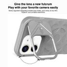 For iPhone 11 Lens Frame Holder MagSafe PC Hybrid TPU Phone Case(Desert Gold) - 3