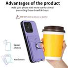 For Xiaomi Redmi 10C R20 Crossbody Rope Ring Card Holder Phone Case(Purple) - 3