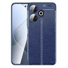 For Xiaomi Redmi 13 4G Litchi Texture Shockproof TPU Phone Case(Blue) - 1