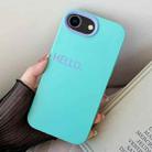 For iPhone 7 / 8 / SE 2022 HELLO Word PC Hybrid TPU Phone Case(Sky Cyan) - 1