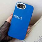 For iPhone 7 / 8 / SE 2022 HELLO Word PC Hybrid TPU Phone Case(Blue) - 1