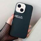 For iPhone 13 HELLO Word PC Hybrid TPU Phone Case(Black) - 1