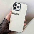 For iPhone 11 Pro HELLO Word PC Hybrid TPU Phone Case(White) - 1
