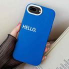 For iPhone 7 Plus / 8 Plus HELLO Word PC Hybrid TPU Phone Case(Blue) - 1