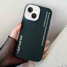 For iPhone 15 Plus Simple Words PC Hybrid TPU Phone Case(Black) - 1