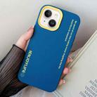 For iPhone 14 Plus Simple Words PC Hybrid TPU Phone Case(Royal Blue) - 1