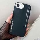 For iPhone 7 / 8 / SE 2022 Simple Words PC Hybrid TPU Phone Case(Black) - 1