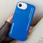 For iPhone 7 / 8 / SE 2022 Simple Words PC Hybrid TPU Phone Case(Blue) - 1