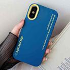 For iPhone X / XS Simple Words PC Hybrid TPU Phone Case(Royal Blue) - 1