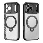 For iPhone 17 Pro DUX DUCIS Aimo Mag Series MagSafe Ring Holder Frosted Phone Case(Black) - 2