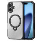 For iPhone 17 DUX DUCIS Aimo Mag Series MagSafe Ring Holder Frosted Phone Case(Black) - 1