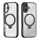 For iPhone 17 DUX DUCIS Aimo Mag Series MagSafe Ring Holder Frosted Phone Case(Black) - 2