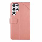 For Samsung Galaxy S25 Ultra 5G Y-shaped Pattern Flip Leather Phone Case(Pink) - 3