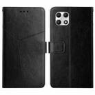 For T-Mobile REVVL 7 5G Y-shaped Pattern Flip Leather Phone Case(Black) - 1