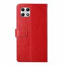 For T-Mobile REVVL 7 5G Y-shaped Pattern Flip Leather Phone Case(Red) - 3